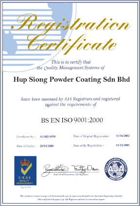Hup Siong Powder Coating Sdn Bhd